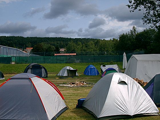 Schlechtes Wetter beim Zeltlager