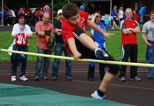 Maximilian Frint noch mit einer eigenen Sprungtechnik